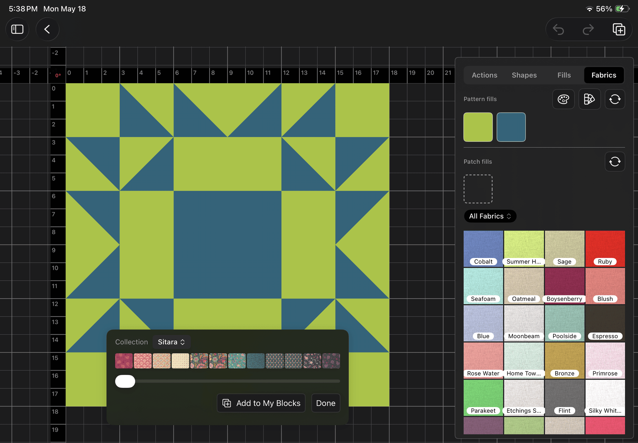 Collectionway tool using Sitara Fabric Collection